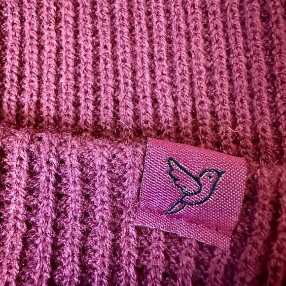 NWOT Ale-Hop Burgundy Knit Beanie, One Size, MSRP $12 - Picture 3 of 5